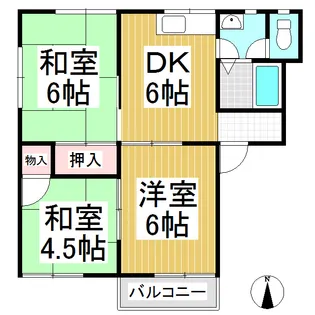 クレセントヴィレッジ A棟【2階】の間取り