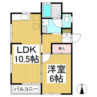 ハイツ松橋【2階】の間取り