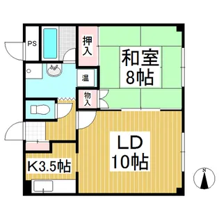 ノヤマビル【2階】の間取り