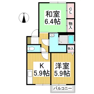 フォーレスマイメール【2階】の間取り
