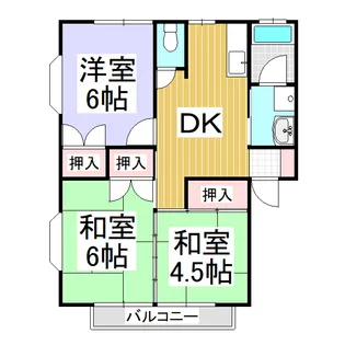 カーニバルハイツ【2階】の間取り