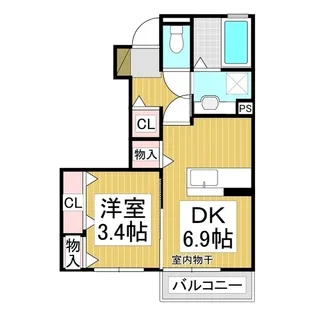 J−Room☆妃 弐番館【1階】の間取り