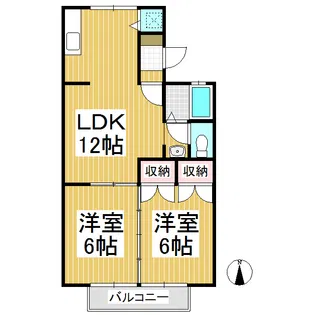 ヴィラ・エール【1階】の間取り