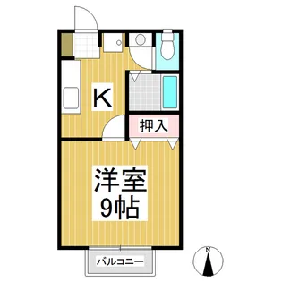 シャトレK【1階】の間取り