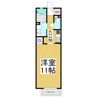 メゾン・ルジア【1階】の間取り