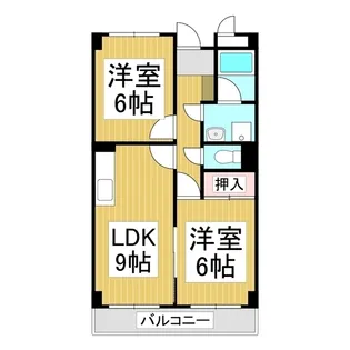 リンピアハピネス【3階】の間取り