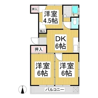 第1松本コーポ【2階】の間取り