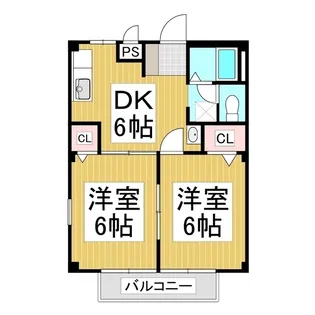 メルベーユ宮 A棟【1階】の間取り