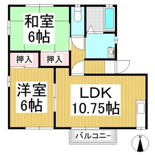 ラズベリーハウスヤマハ【1階】の間取り