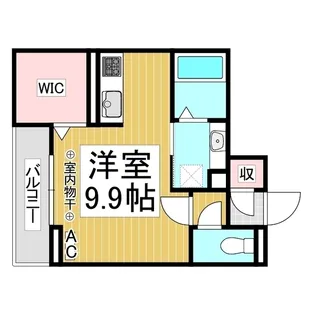 J-Room☆妃 Ⅶ番館 屋代駅前【2階】の間取り