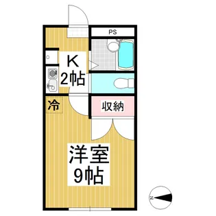 メイプル山岸【2階】の間取り