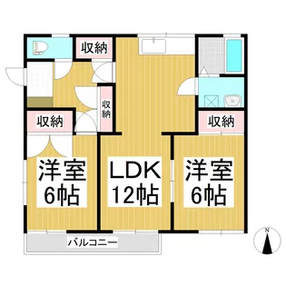 サンクレスト A【2階】の間取り
