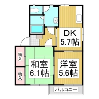 コート岡田屋 C棟【2階】の間取り
