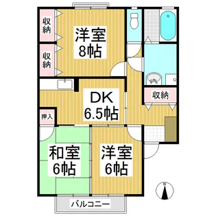 グリーンメモリアル【2階】の間取り