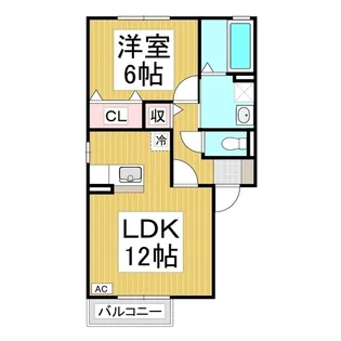 ウィルモアHARA【2階】の間取り