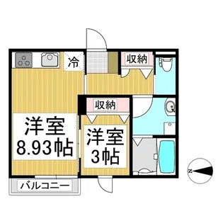 Jos Clair【2階】の間取り