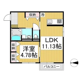 Jos Clair【2階】の間取り