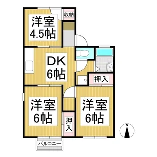 メゾン青木島 西館【2階】の間取り