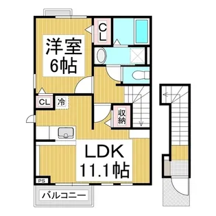サンフラワー A棟【2階】の間取り