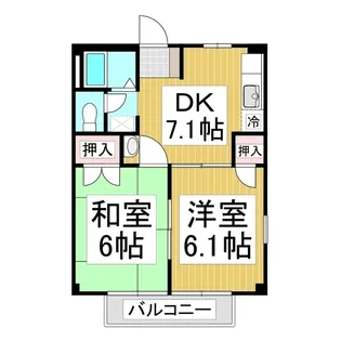 ParkFerry雨の宮 A棟【1階】の間取り