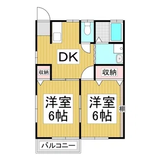 ル・プランタンオガワ【1階】の間取り