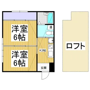 コートハウスおきた【1階】の間取り
