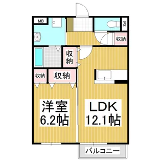 エスペランサ【1階】の間取り