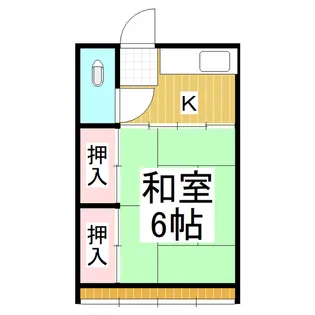 浜アパートA【1階】の間取り