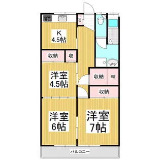 渋崎マンション【2階】の間取り