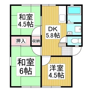 カーサ フミール【1階】の間取り