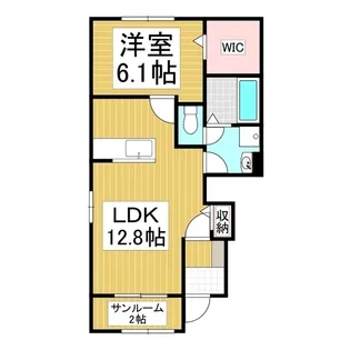 エレガンス リベルタ A【1階】の間取り