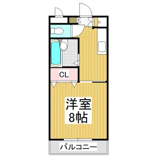レスコタケイⅡ【1階】の間取り