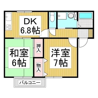 コリーヌ宮坂【2階】の間取り