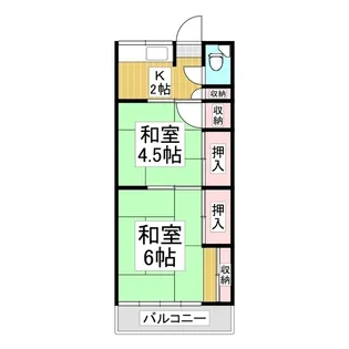 松栄荘【1階】の間取り