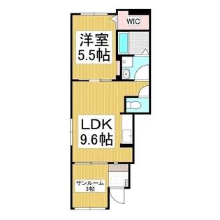 ルーチェテラス B【1階】の間取り