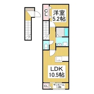 SK-FRONT【2階】の間取り