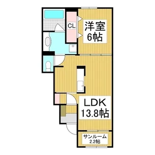 ポルタ・ネロ【1階】の間取り