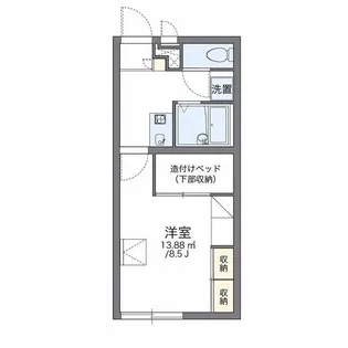 レオパレスエスポワール【1階】の間取り