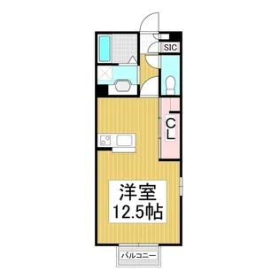 メゾン・ヴェルニエール【1階】の間取り