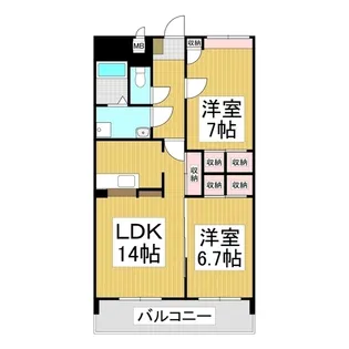 View terraceⅠ【2階】の間取り