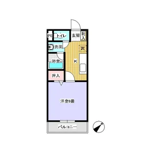 ハイツゼファー【1階】の間取り