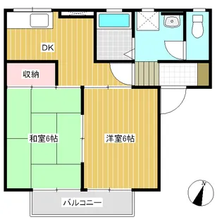 セジュールこばやしB棟【1階】の間取り