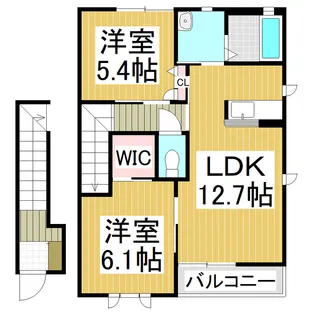 シンフォニー西軽井沢C棟【2階】の間取り