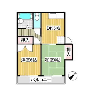 ガーデニアハイツ【2階】の間取り