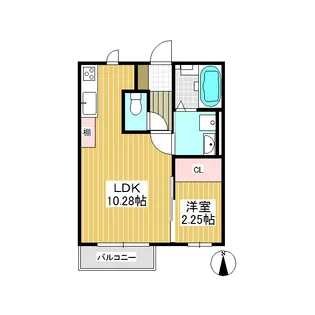 Reflet(ルフレ) B棟【1階】の間取り