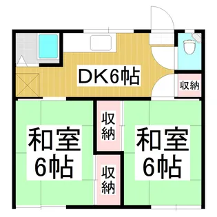 フォーブル樫山【1階】の間取り