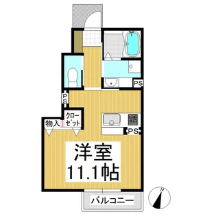 エランジェB棟【1階】の間取り