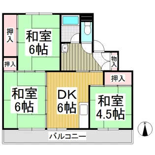 ビレッジハウス岩村田1号棟【3階】の間取り