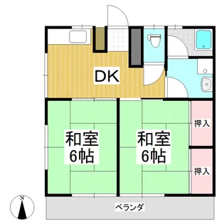 コーポsora【B号室】の間取り