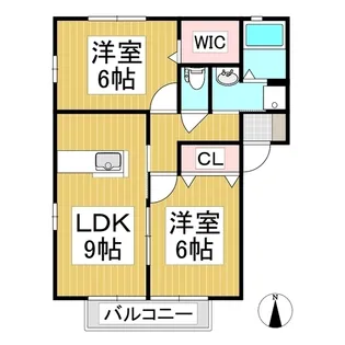 パナハイツララベリー桑の実 C【1階】の間取り